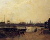 斯坦尼斯 拉勒平 : View of the Port in the Afternoon Sun